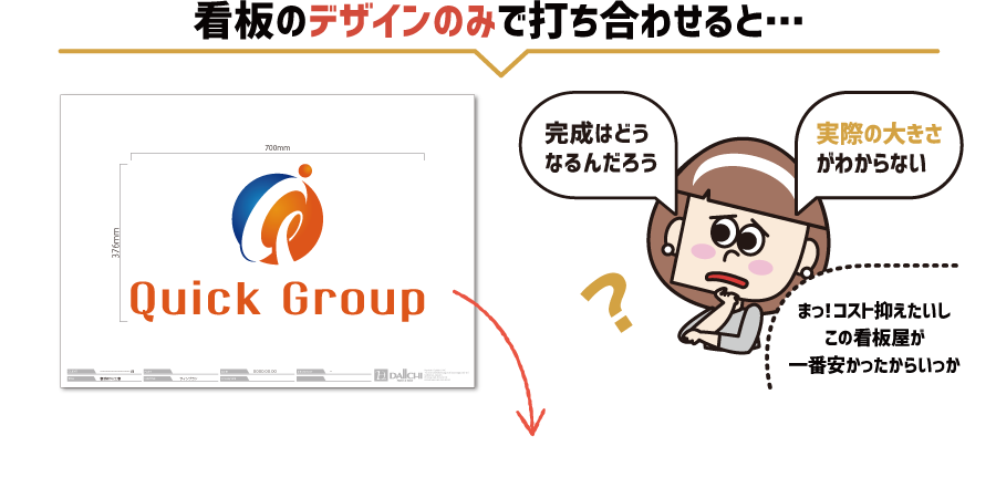 アクリル切文字のプランニング1｜関東ダイイチ