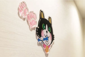 アクリル切文字｜出力シート裏貼