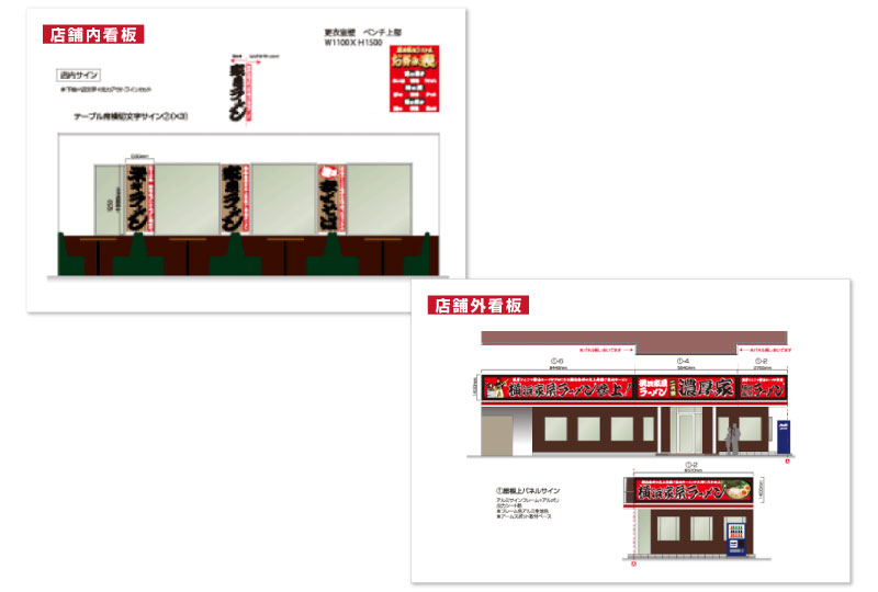 三郷市ラーメン店の看板デザイン｜さいたまの看板屋